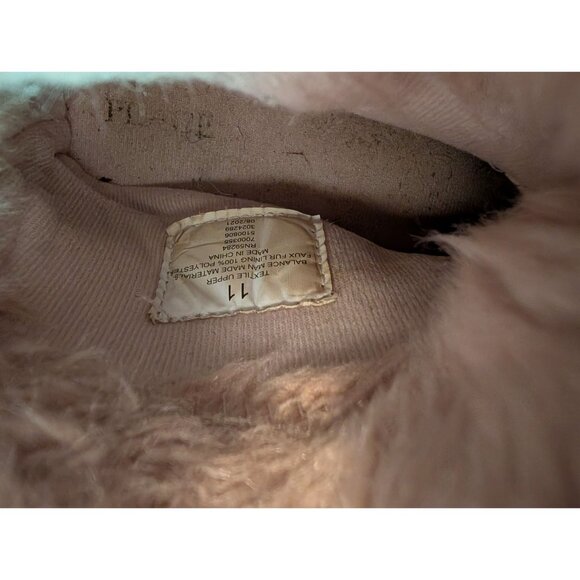 Girls Faux Suede & Faux Fur Ankle Boots Size 11 By The Childrens Place - Picture 5 of 5